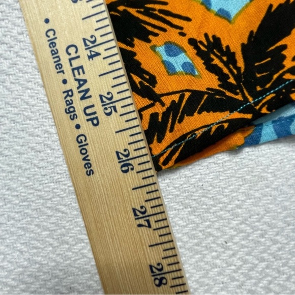 True Destinations Pants Wide Loose Leg w/ Split Blue & Gold Women’s Size Medium - Picture 13 of 16